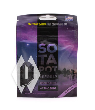 Sota Pot Gunflint Grape Gummies 5mg 10pk
