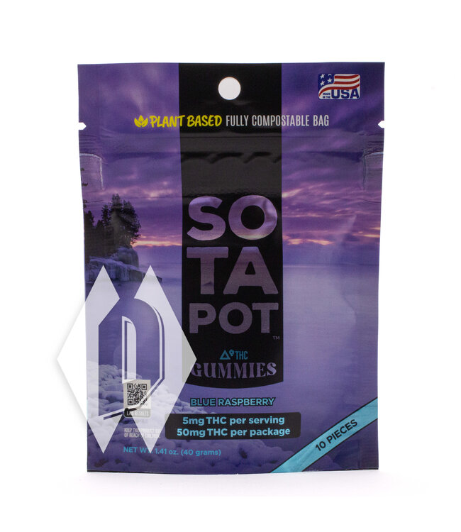 Sota Pot Blue Raspberry Gummies 5mg 10pk