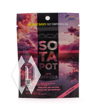 Sota Pot Dragon Fruit Gummies 5mg 10pk