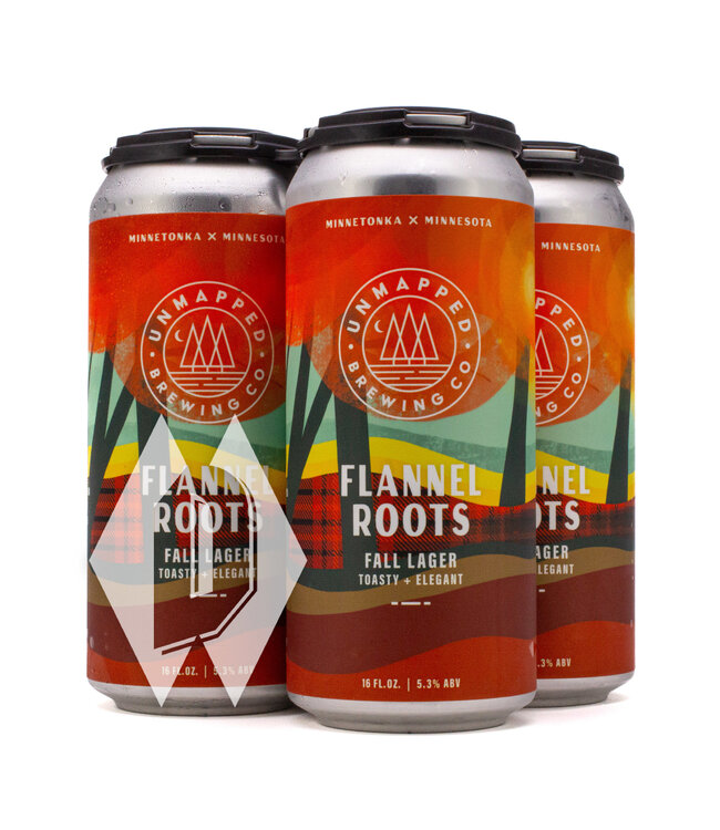 Unmapped Flannel Roots Lager 4pk 16oz