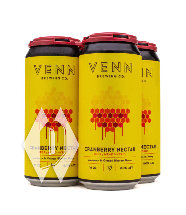 Venn Cranberry Nectar Mead Beer Hybrid 4pk 16oz