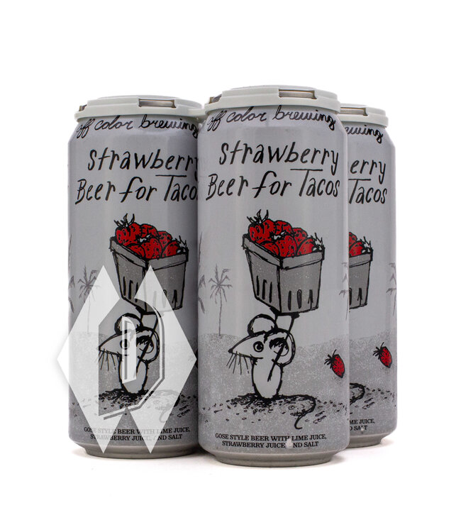 Off Color Strawberry Beer for Tacos 16oz 4pk
