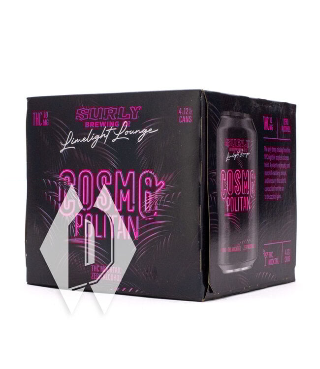 Surly Limelight Lounge Cosmopolitan Mocktail 12oz 4pk