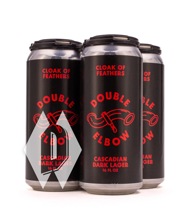 Double Elbow Cloak of Feathers Cascadian Dark Lager 16oz 4pk