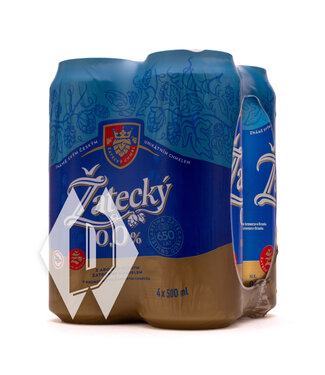 Zatecky 0.0 Czech Lager 500ml 4pk
