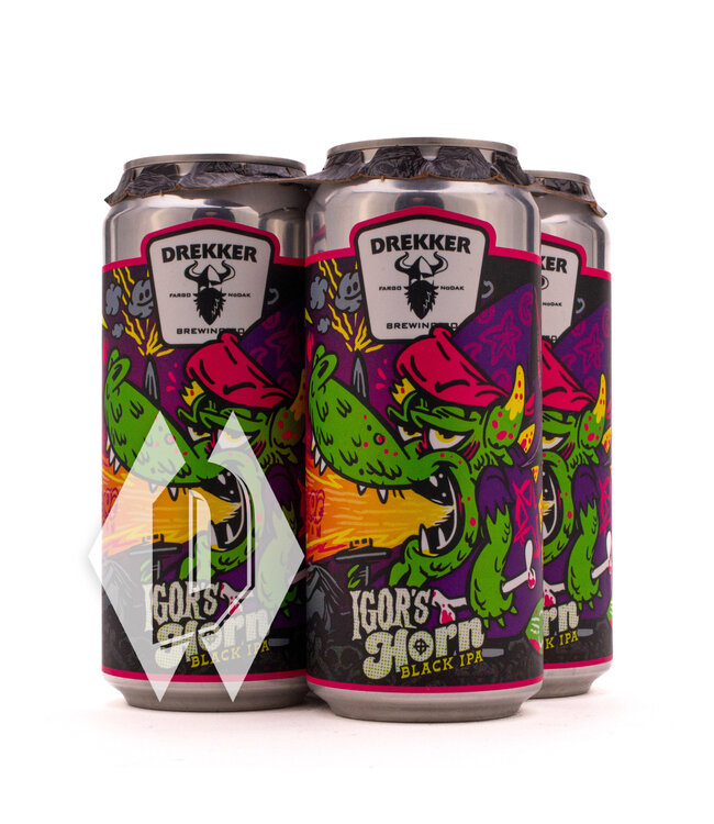 Drekker Igors Horn Black IPA 16oz 4pk