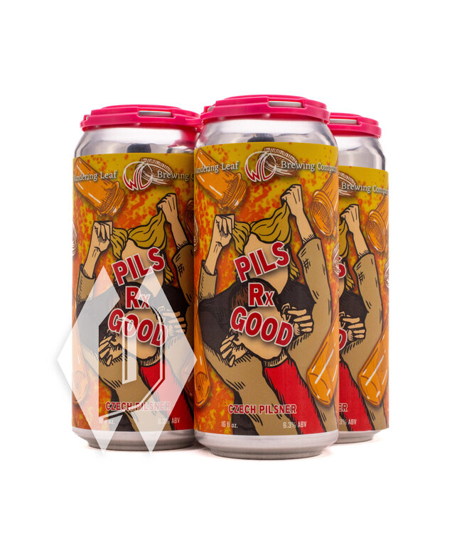 Wandering Leaf Pils Rx Good Czech Pils 16oz 4pk