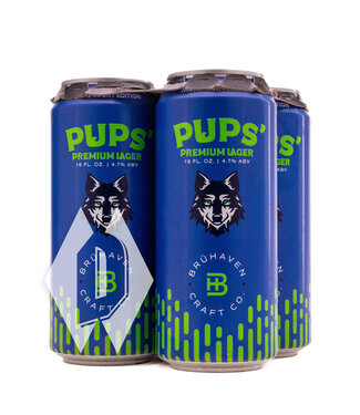 Bruhaven Pups Premium Lager 16oz 4pk
