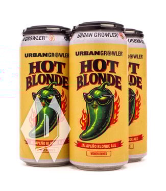 Urban Growler Urban Growler Hot Blonde Jalapeno Blonde Ale 16oz 4pk