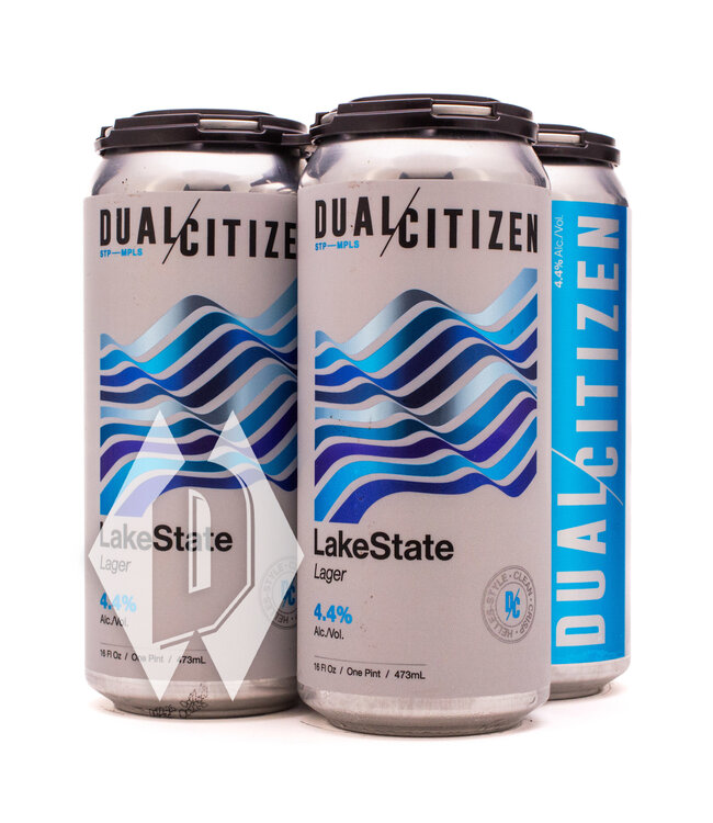 Dual Citizen Lake State Lager 16oz 4pk