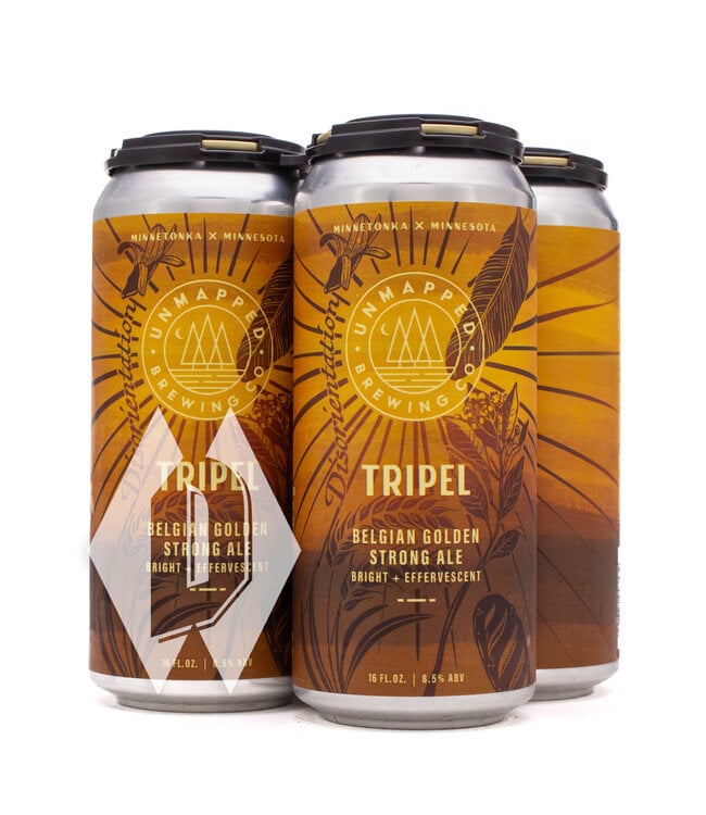 Unmapped Tripel Golden Ale 16oz 4pk