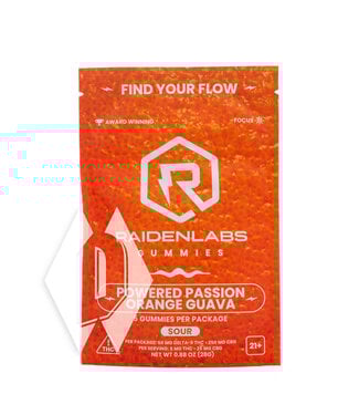 Raiden Labs Sour Power Passion Orange Guava Gummies 10mg 5pk
