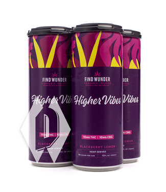 Higher Vibes Find Wunder Higher Vibes Blackberry Lemon 10mg 12oz 4pk