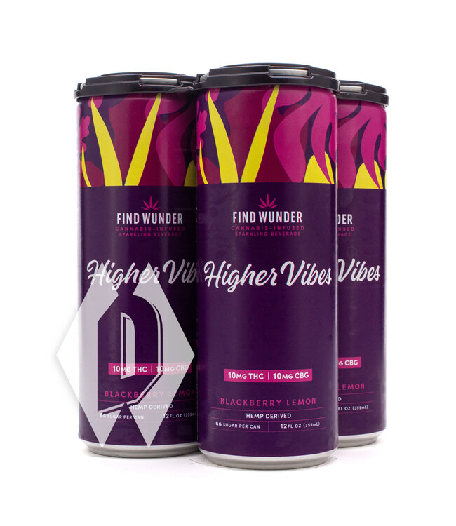 Find Wunder Higher Vibes Blackberry Lemon 10mg 12oz 4pk