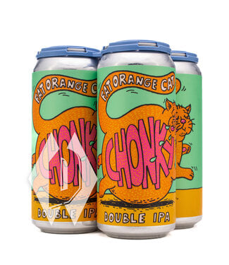 Fat Orange Cat Brew Co Fat Orange Cat Chonky Cat DIPA 16oz 4pk