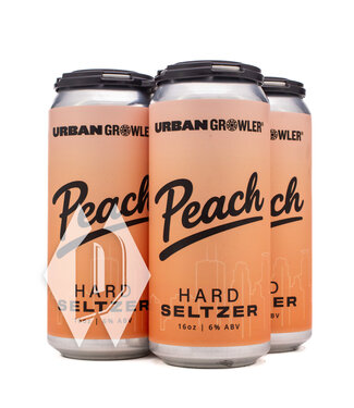 Urban Growler Urban Growler Peach Hard Seltzer 16oz 4pk