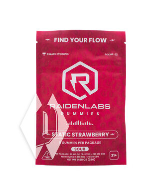 Raiden Labs Static Strawberry Gummies 10mg 5pk