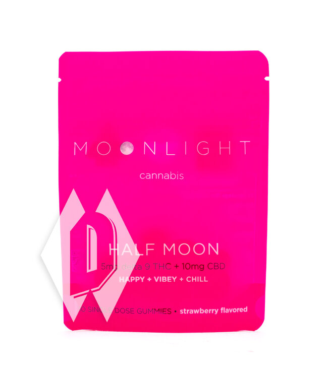 Moonlight Strawberry Half Moon Gummies 5mg 10pk