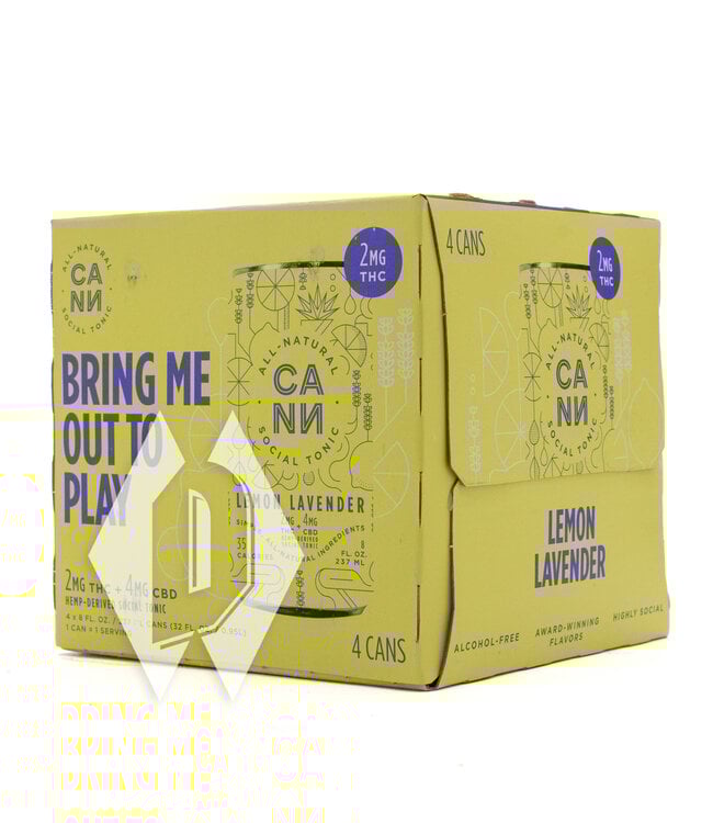 Cann Lemon Lavender 2mg 8oz 4pk