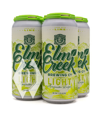 Elm Creek Elm Creek Light Lager With Lime 16oz 4pk