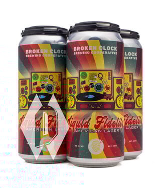Broken Clock Liquid Fidelity Lager 16oz 4pk