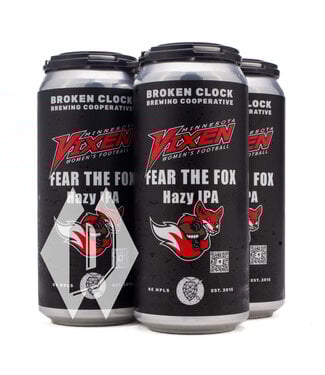 Broken Clock Broken Clock Minnesota Vixen Fear The Fox Hazy IPA 16oz 4pk