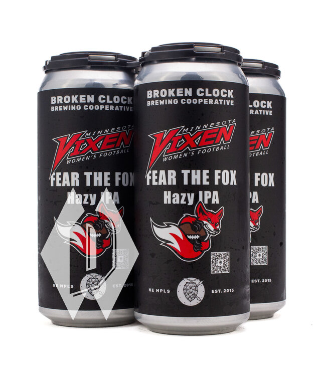 Broken Clock Minnesota Vixen Fear The Fox Hazy IPA 16oz 4pk