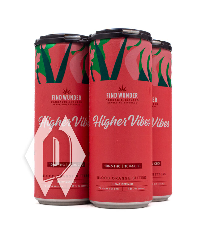 Find Wunder Higher Vibes Blood Orange Bitters 10mg 12oz 4pk