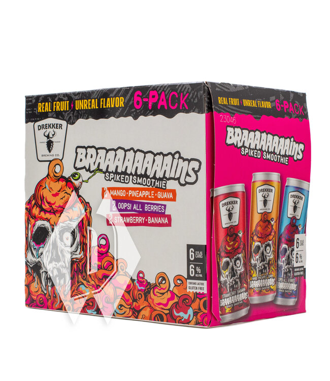Drekker Brains Spiked Smoothie Mix Pack 12oz 6pk