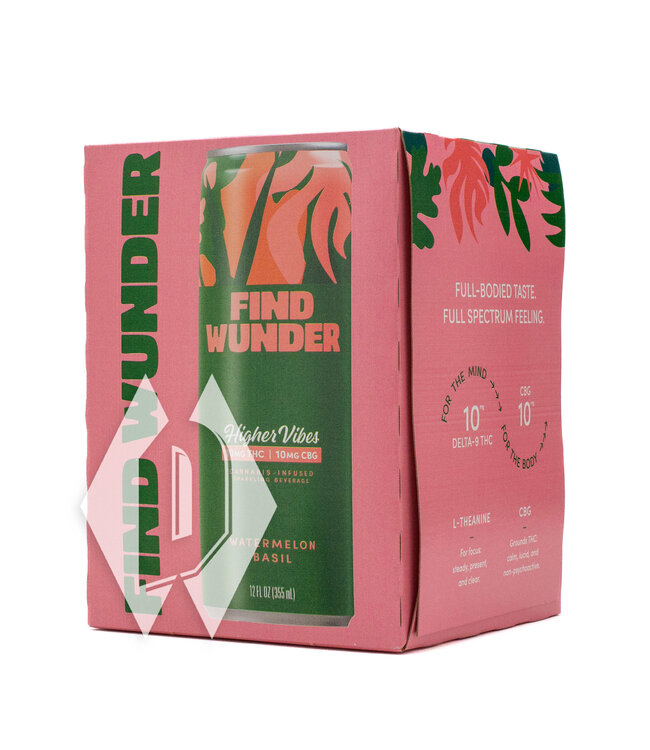 Find Wunder Higher Vibes Watermelon Basil 10mg 12oz 4pk