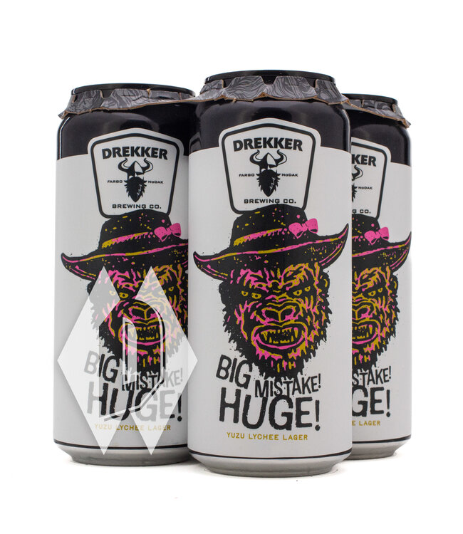 Drekker Big Mistake Huge Yuzu Lychee Lager 16oz 4pk