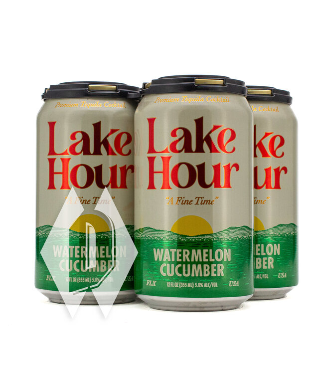 Lake Hour Watermelon Cucumber Tequila RTD 12oz 4pk