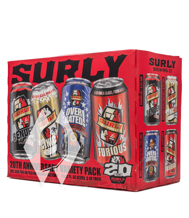 Surly 20th Anniversary Variety Pack 12oz 12pk