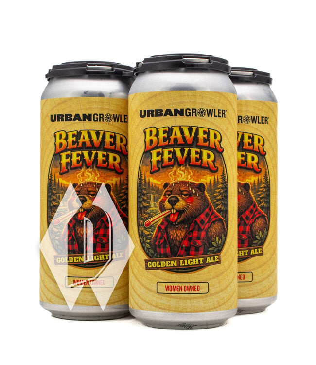 Urban Growler Beaver Fever Golden Light Ale 4pk 16oz
