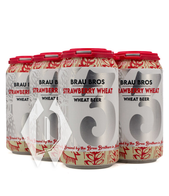 Brau Bros Strawberry Wheat Beer 12oz 6pk