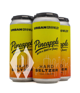 Urban Growler Urban Growler Hard Seltzer Pineapple 16oz 4pk