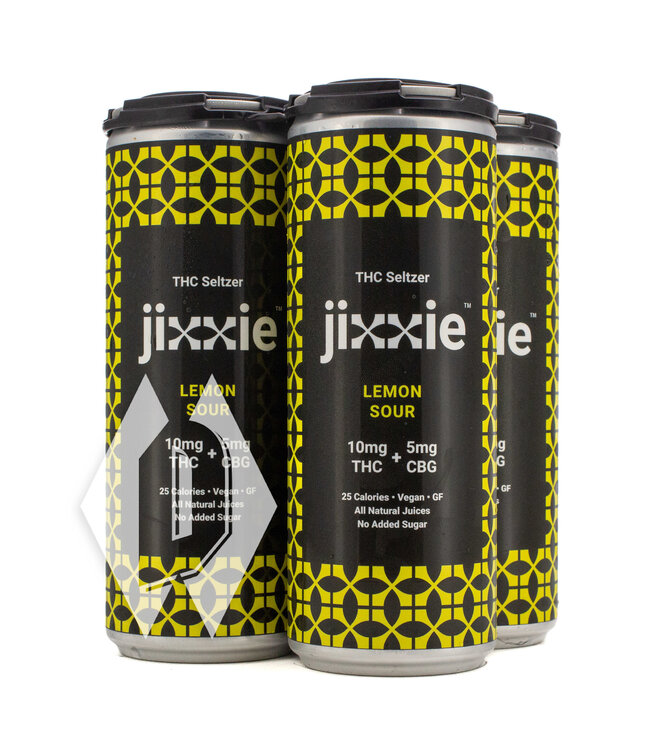 Jixxie Seltzer Lemon Sour 10mg 12oz 4pk
