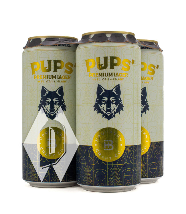 Bruhaven Pups Premium Lager 16oz 4pk