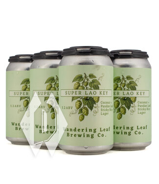 Wandering Leaf Super Lao Key Rice Lager 12oz 6pk Wandering Leaf Super Lao Key Rice Lager 12oz 6pk