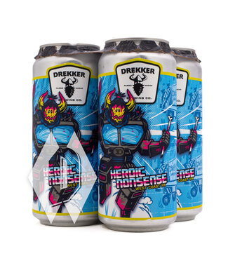 Drekker Drekker Heroic Nonsense West Coast IPA 16pk 4pk Drekker Drekker Heroic Nonsense West Coast IPA 16pk 4pk