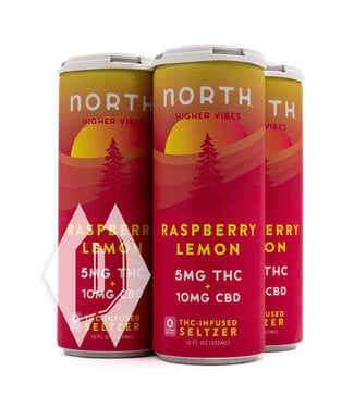 North North Higher Vibes Raspberry Lemon 12oz 4pk North North Higher Vibes Raspberry Lemon 12oz 4pk