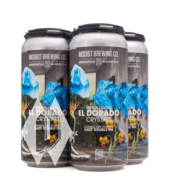 Modist Mega Liquid El Dorado Crystals DDH Hazy DIPA 16oz 4pk
