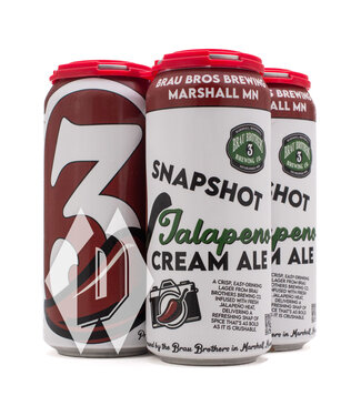 Brau Brothers Brau Bros Snapshot Jalapeno Cream Ale 16oz 4pk Brau Brothers Brau Bros Snapshot Jalapeno Cream Ale 16oz 4pk