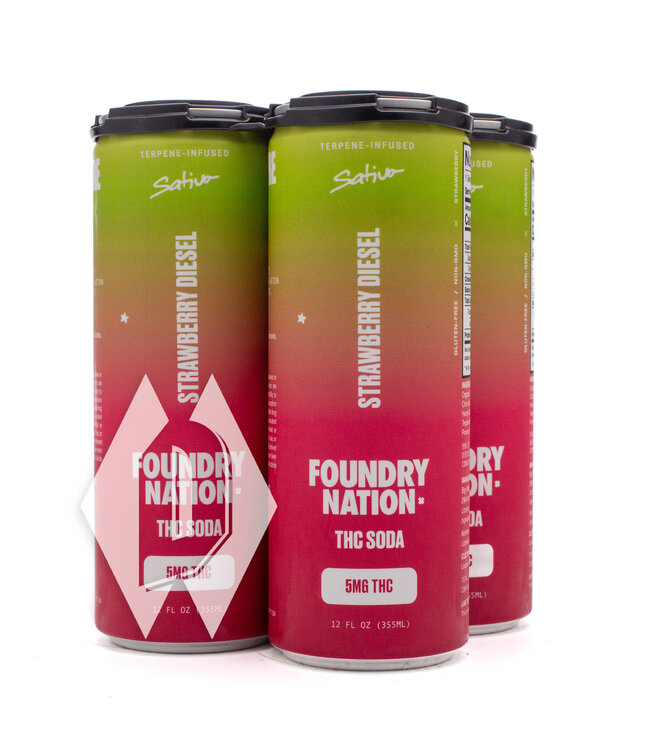Foundry Nation Strawberry Diesel 5mg 12oz 4pk