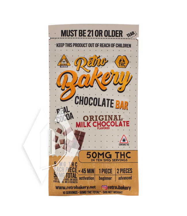 Retro Bakery Milk Chocolate Bar 10pk