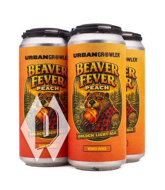 Urban Growler Urban Growler Beaver Fever Peach Golden Light Ale 16oz 4pk