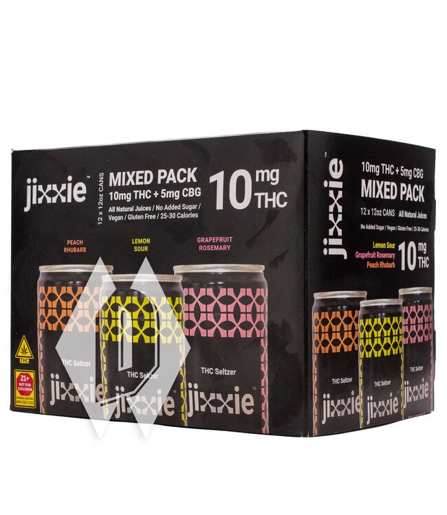 Jixxie THC Seltzer Mix Pack 10mg 12oz 12pk