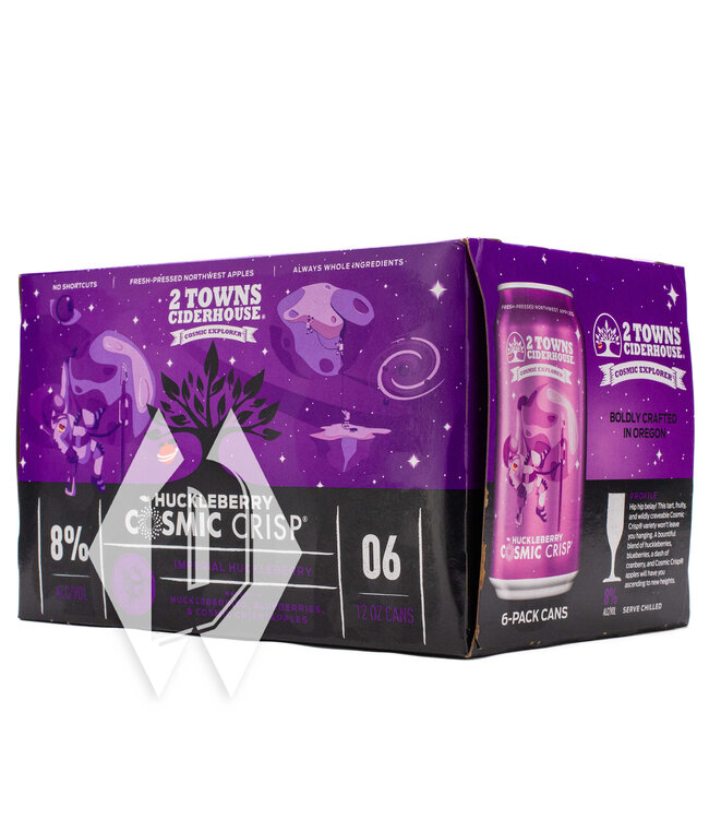 2 Towns Huckleberry Cosmic Crisp 12oz 6pk