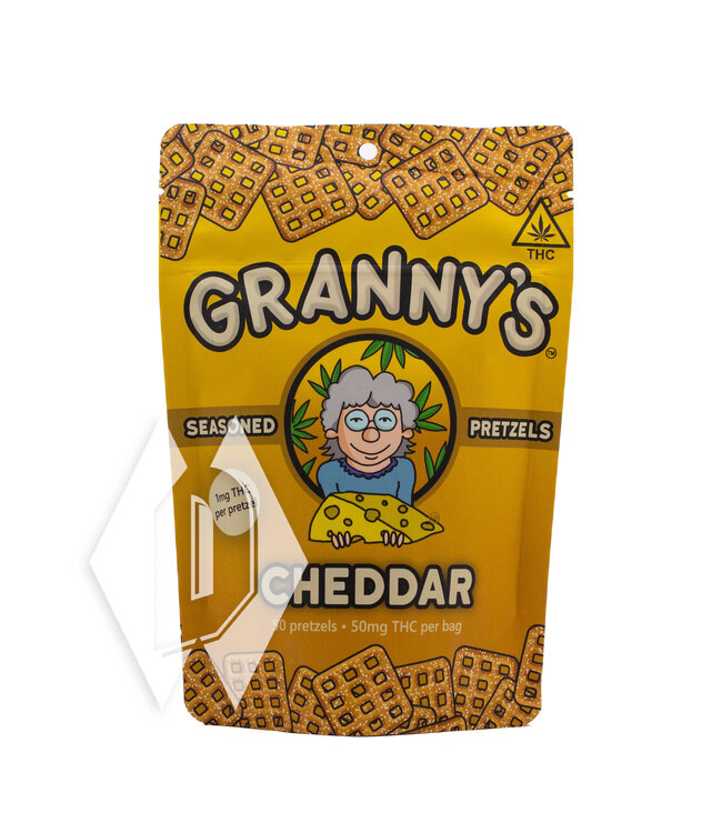 Grannys Pretzels Cheddar 50pk