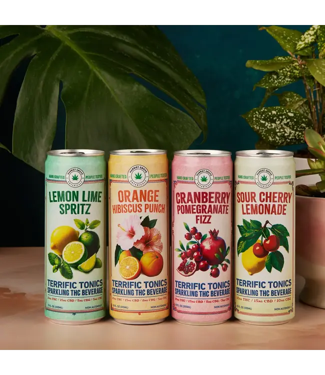 Harriet Grove Terrific Tonics Variety 10mg 12oz 4pk